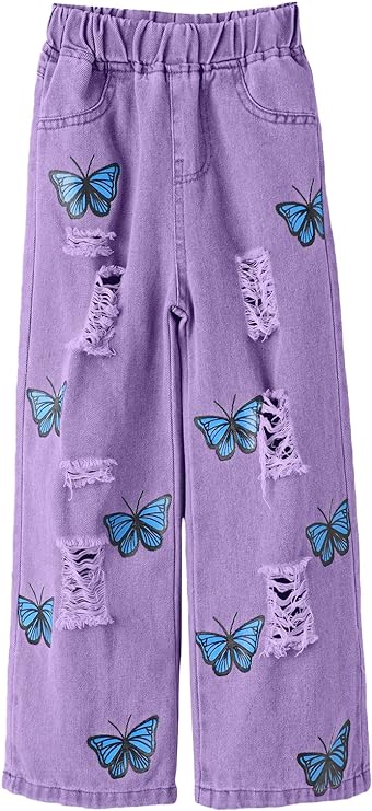 girls wide leg jeans