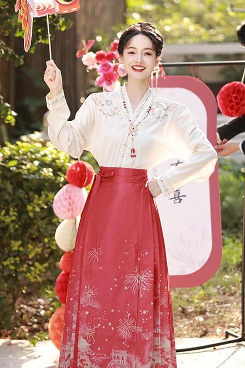 horse-face pleated jacquard skirt