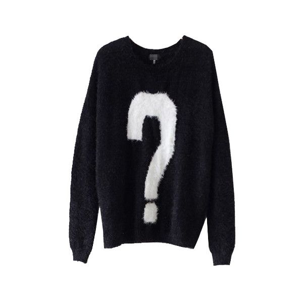 question mark sweatshirt